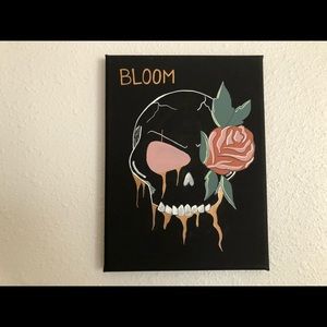 Skeleton Bloom wall art